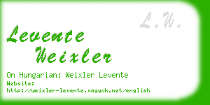 levente weixler business card